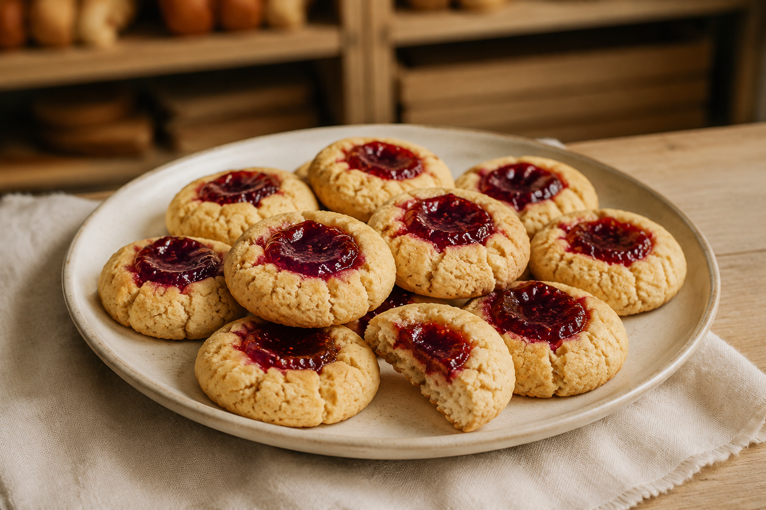 Thumbprint cookies from Hearts Delight Bakery