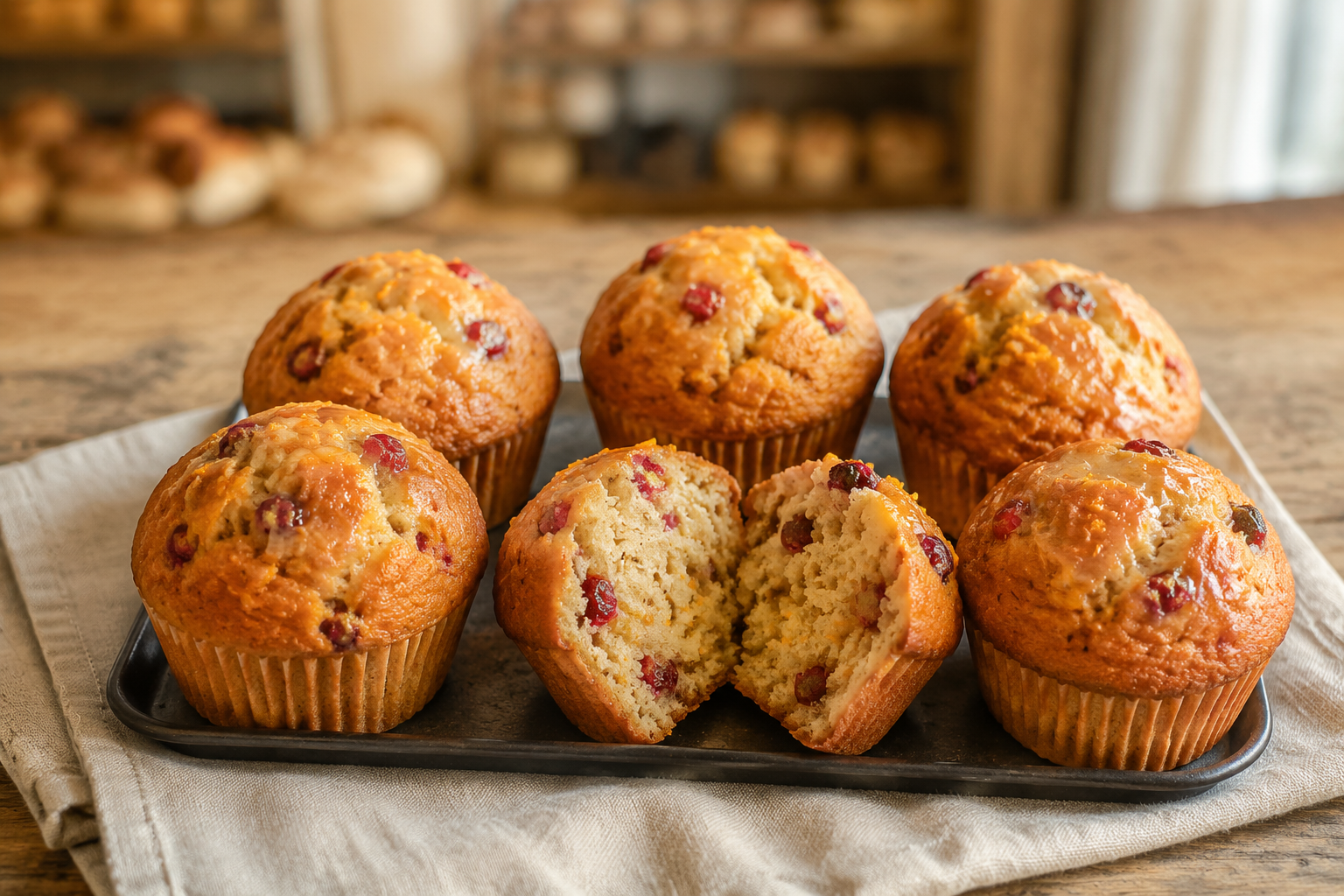 Cranberry orange muffin from Hearts Delight Bakery
